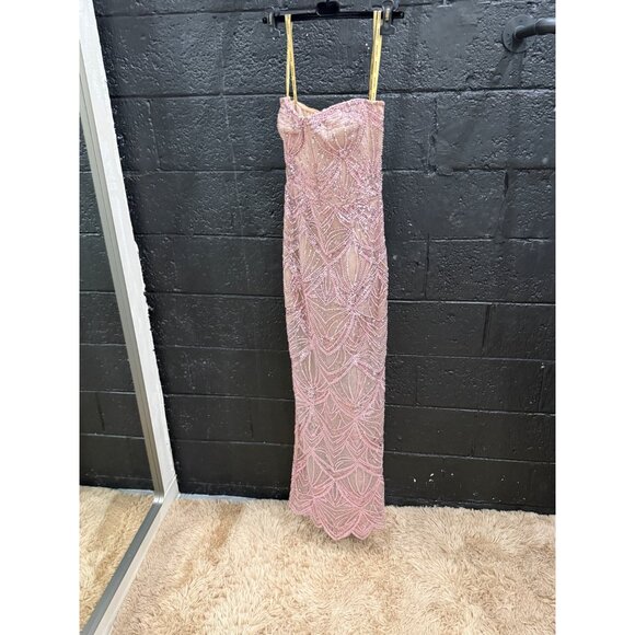 Bronx And Banco Giselle Maxi Dress in Blush - Picture 6 of 8